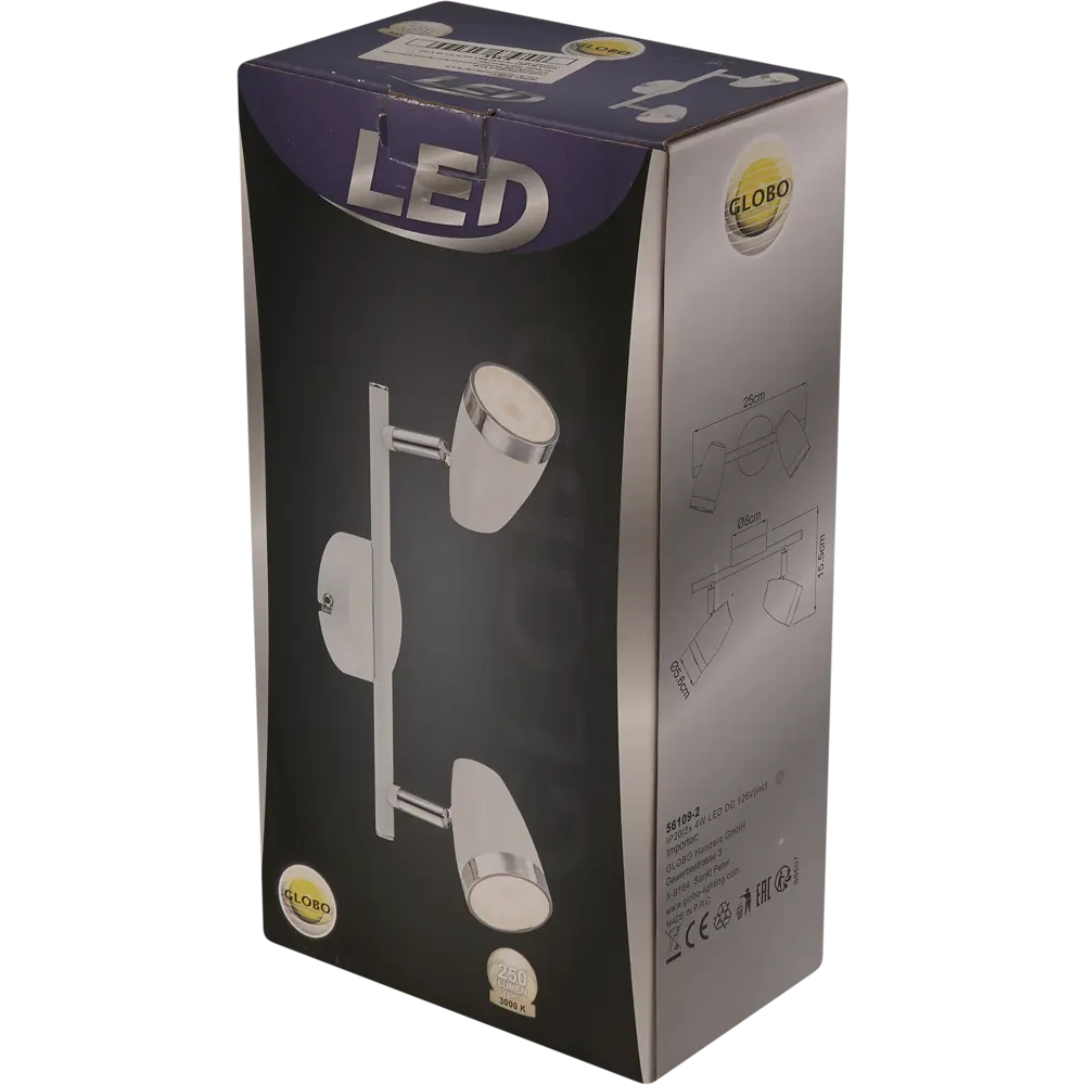 Спот светодиодный Globo 56109, 2x4 Вт, цвет белый STLM-2165391 - Вид №6