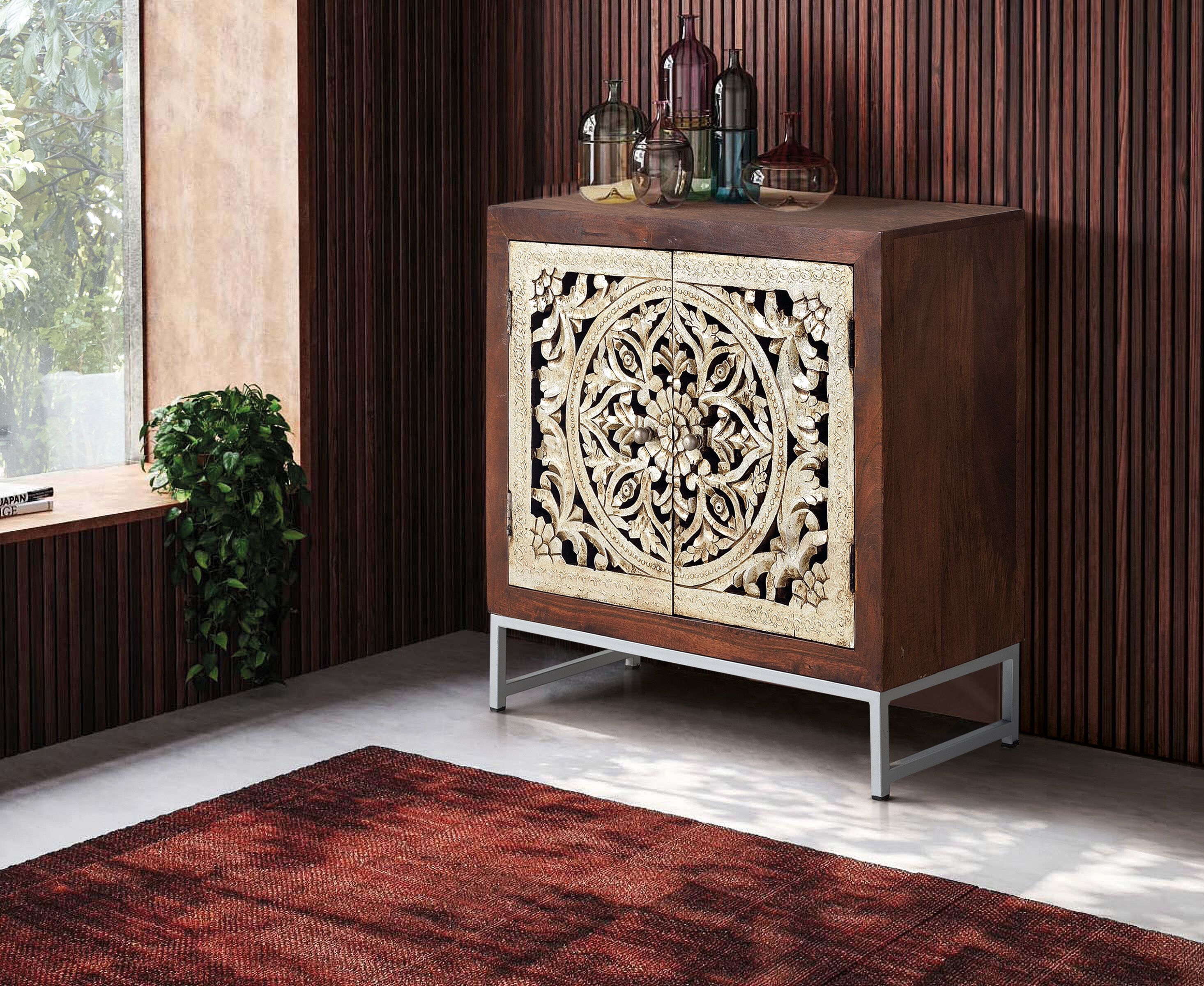 Шкаф с золотым листом с распашными дверями Giner y Colomer 1264 ARCH-00033307 - Вид №6