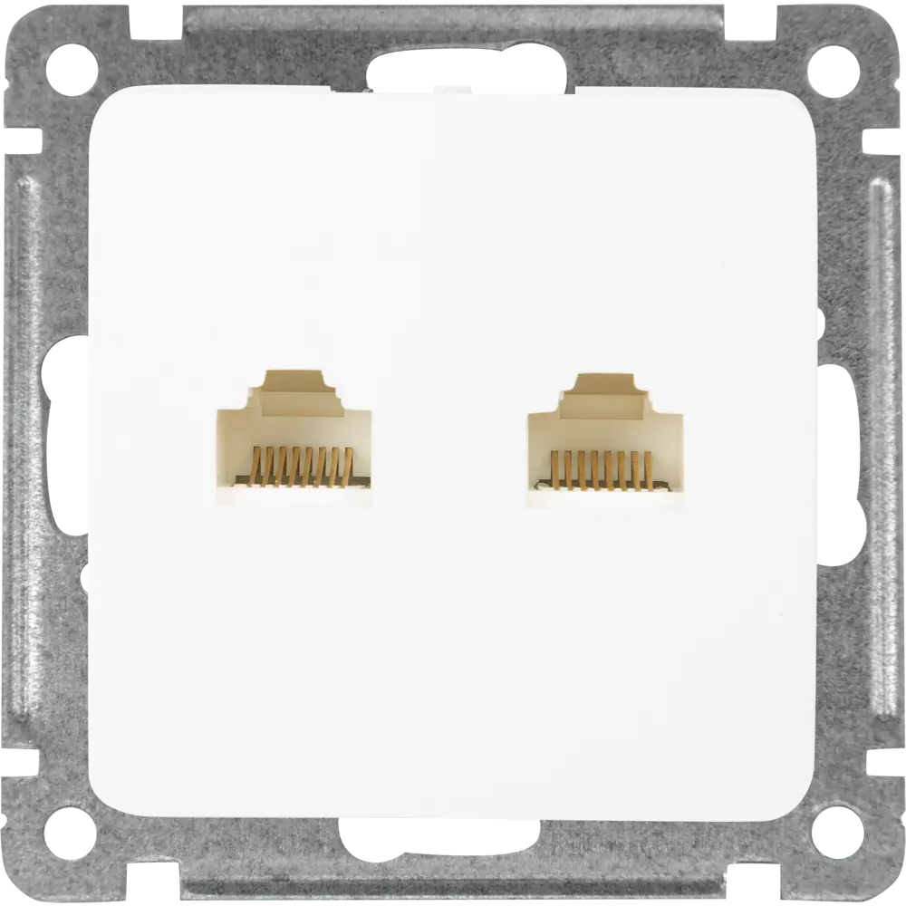 Розетка компьютерная встраиваемая Hegel РСКК-440 цвет белый STLM-2006379