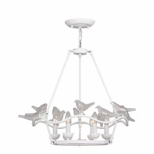 Подвесная люстра Favourite Pajaritos 1751-6P FAVOURITE ДИЗАЙНЕРСКИЕ, PAJARITOS WHITE 057193 Белый