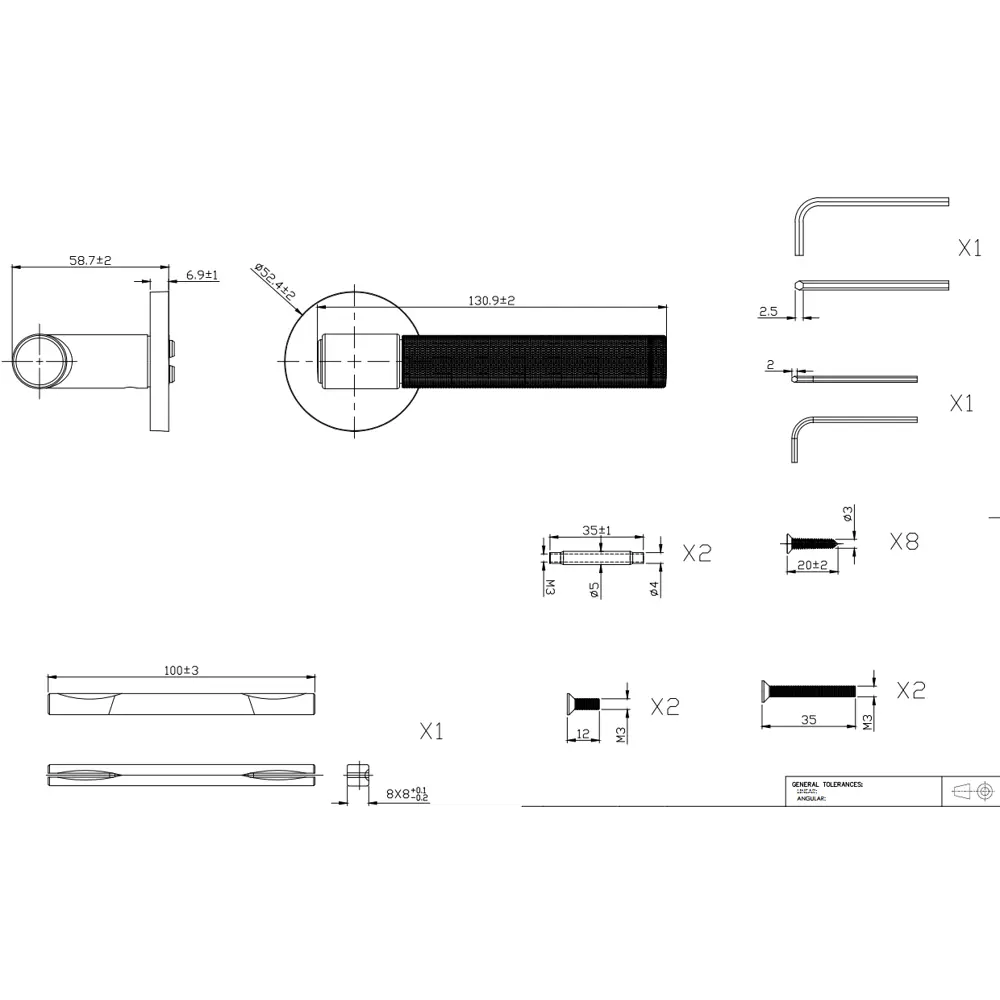 Дверная ручка на розетке KREAFORTA Норбо без запирания цвет хром STLM-2208927 - Вид №5