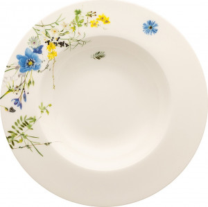 10627421 Rosenthal Тарелка суповая с бортом Rosenthal Альпийские цветы 23см, фарфор Фарфор