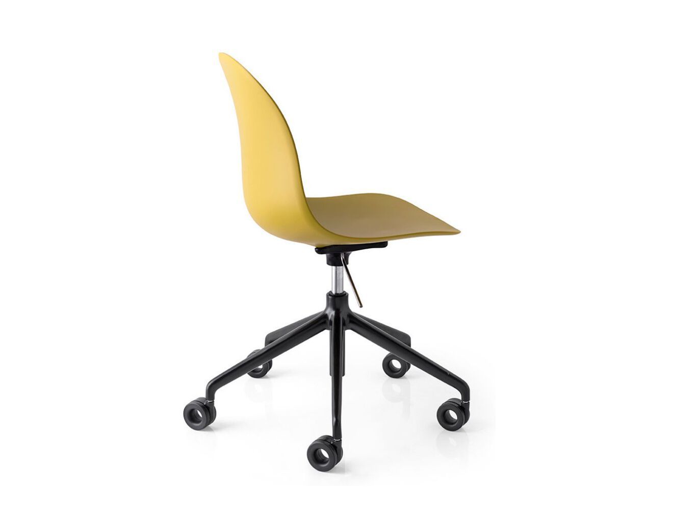 Регулируемое по высоте вращающееся кресло из полипропилена с колесами Connubia Академия ARCH-00091801 - Вид №1