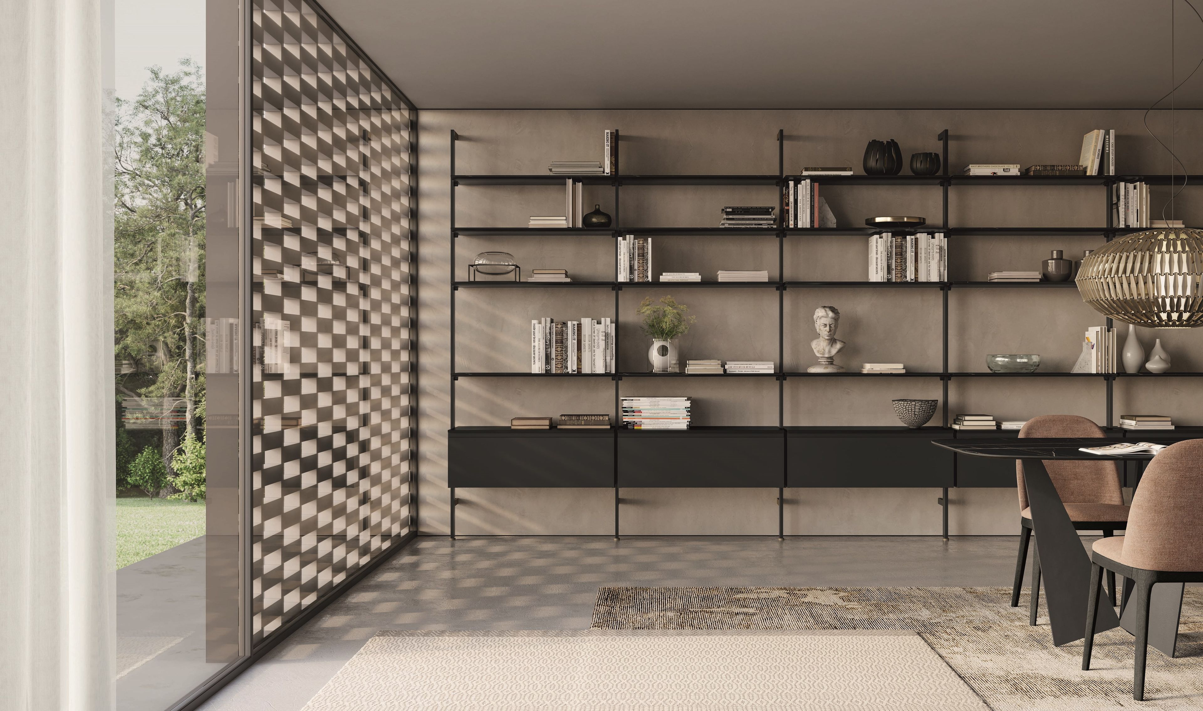 Книжный шкаф из металла Dall'Agnese BAMBOO ARCH-00049701 - Вид №3