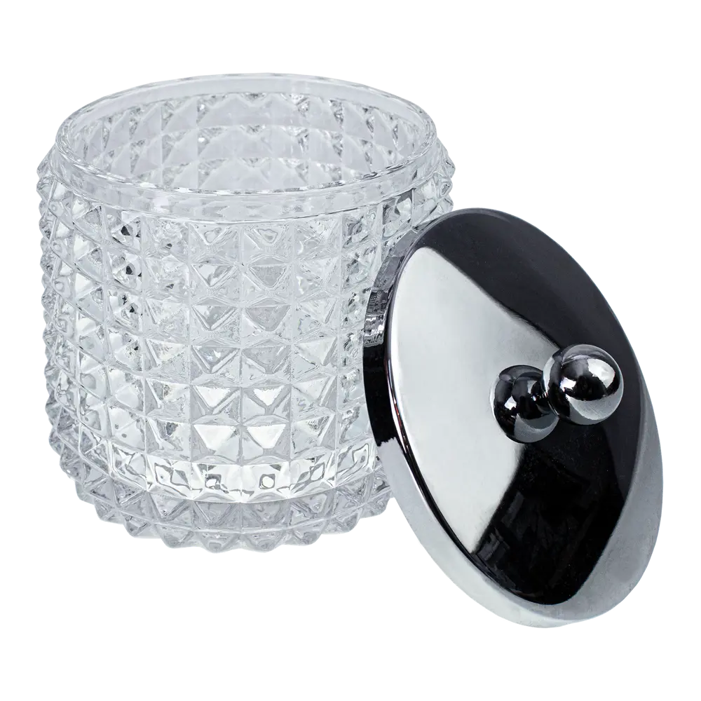 PROFFI HOME Стеклянный контейнер для ватных палочек с крышкой 85323538 Glass STLM-0061370 - Вид №2