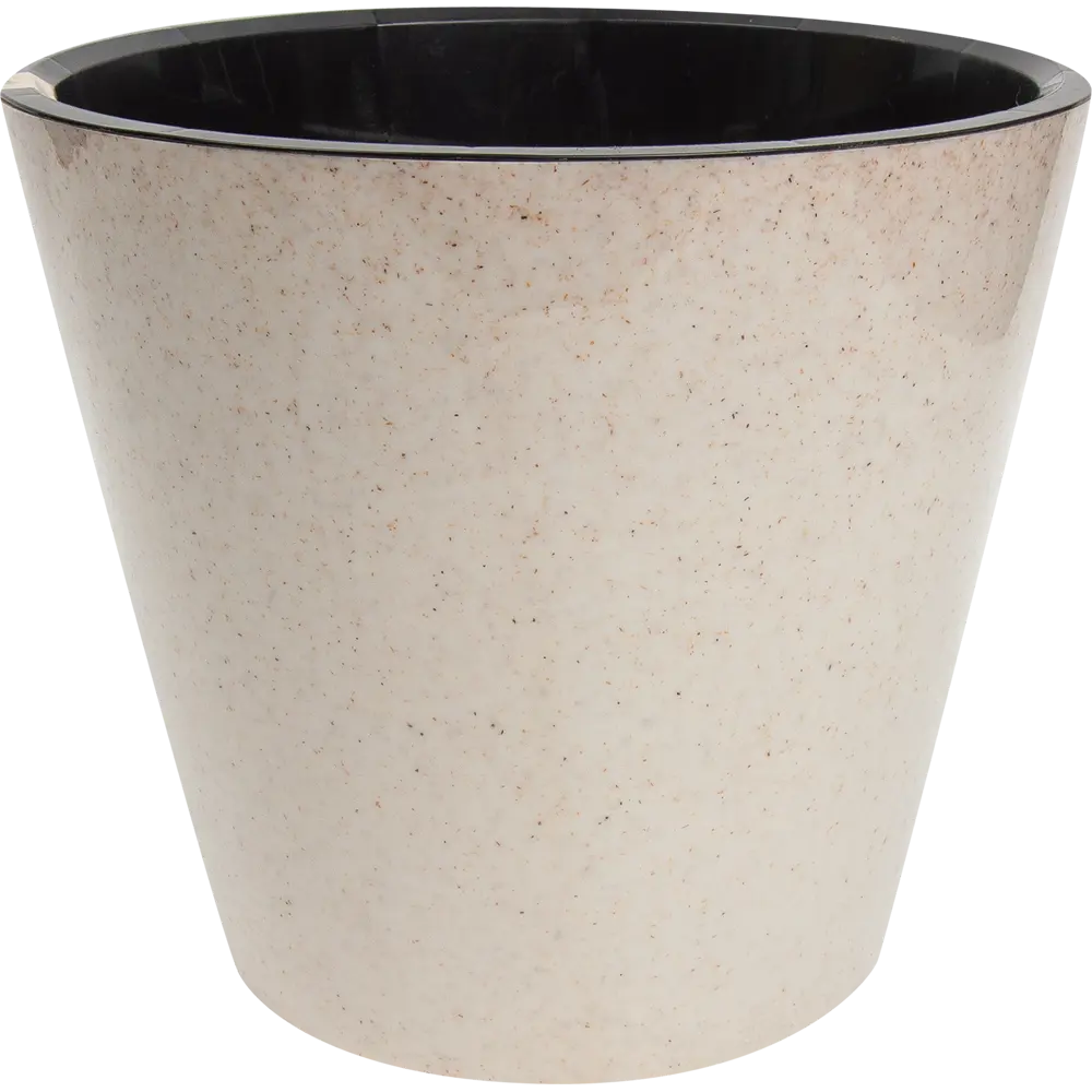 Кашпо Homver London ø23 h20.8 см v5 л пластик светло-бежевый STLM-2110719