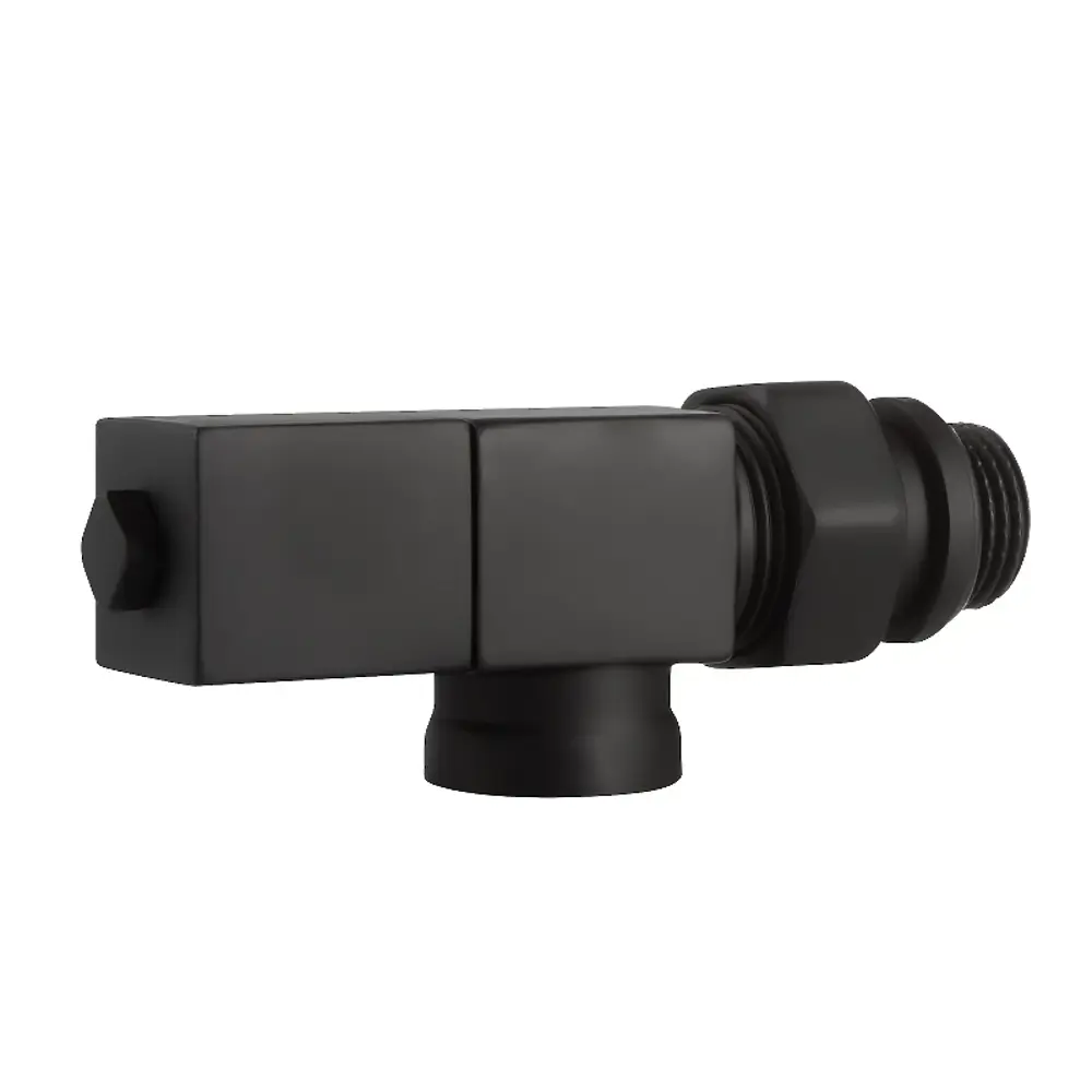 Набор вентилей для радиатора Royal Thermo Cube 1/2" осевой цвет черный STLM-2206041 - Вид №8