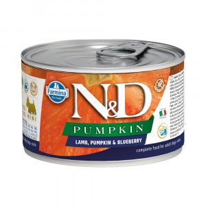 ПР0057898*6 Корм для собак N&D Pumpkin для мелких пород, тыква, ягненок и черника банка 140г (упаковка - 6 шт) Farmina