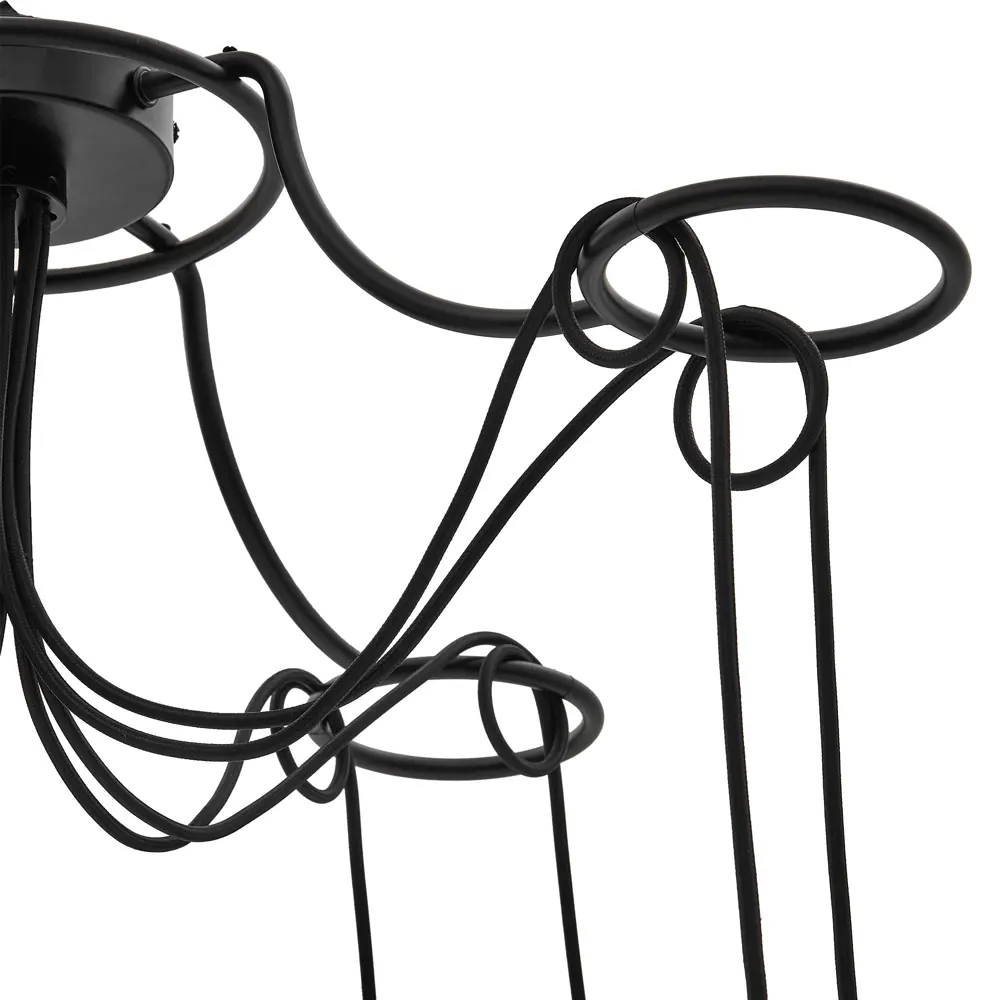 Люстра Kreaforta Huron - 8-рожковый светильник в стиле лофт с регулируемыми подвесами 89386798 STLM-1567329 - Вид №5