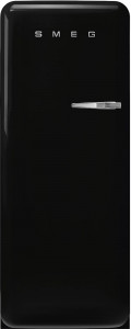 FAB28LBL5 Холодильник / отдельностоящий однодверный холодильник,стиль 50-х годов, 60 см, черный, петли слева SMEG
