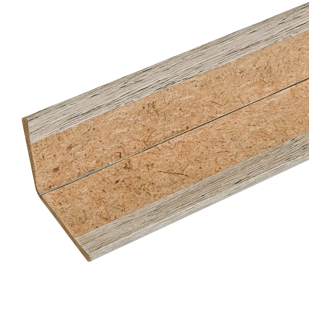 Угол МДФ универсальный Дуб Шале 24x24x2600 мм серо-бежевый DEKOR PANEL STLM-2076074 - Вид №1