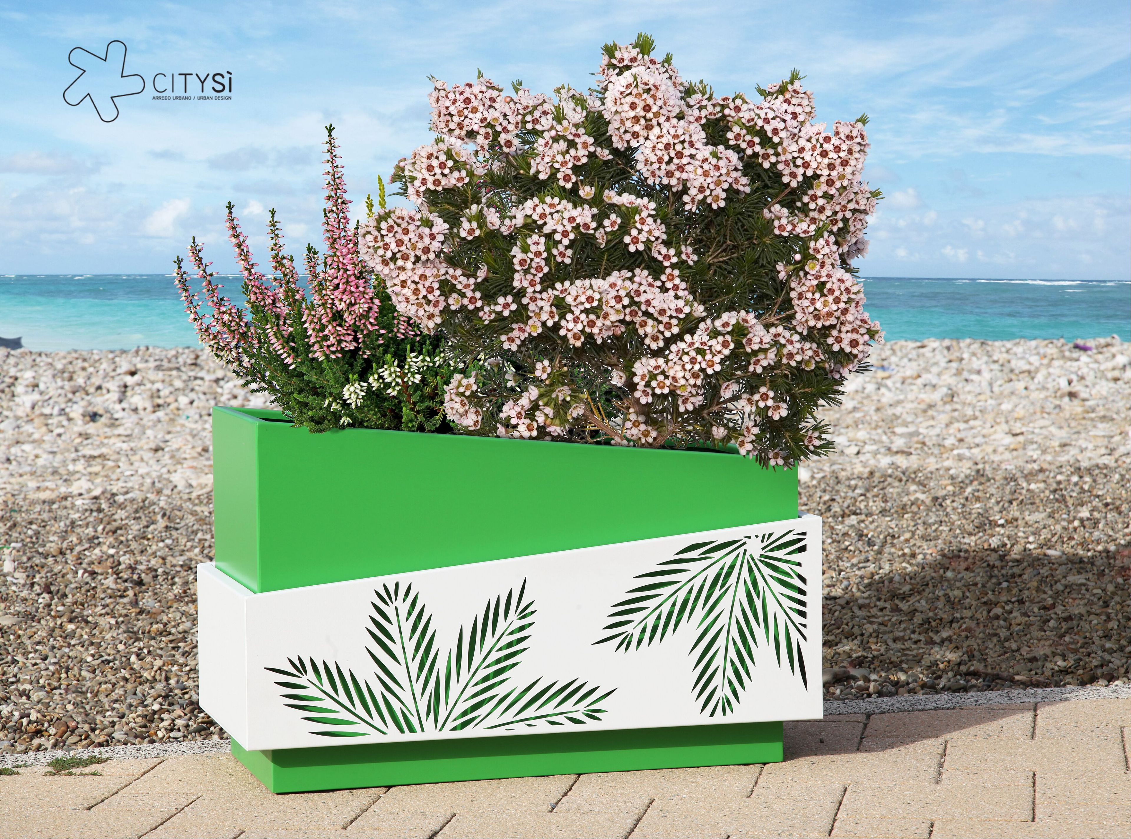 Прямоугольная стальная плантатор CITYSì PALM ARCH-00113794 - Вид №4