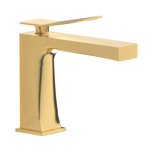 Смеситель для раковины на 1 отверстие в комплекте с донным клапаном WE ARE IB wa313oo Brushed Gold Wave