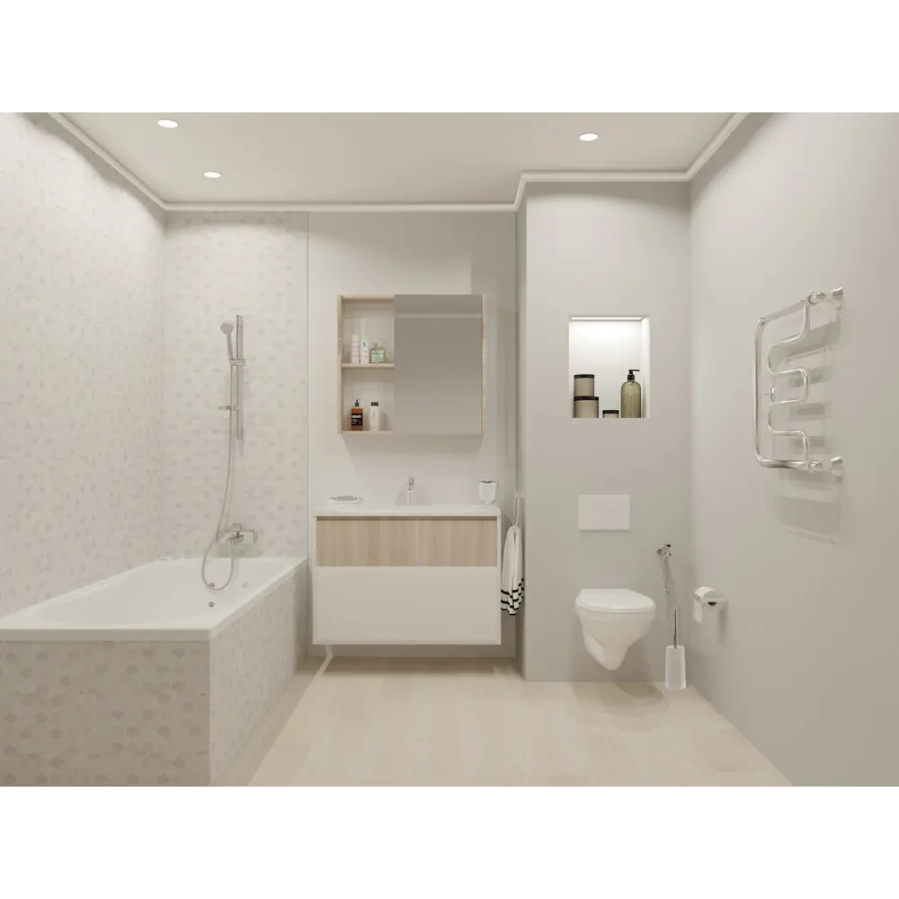 Тестер интерьерной краски для кухни и ванной цвет белое облако 50 мл PARADE ICE STLM-2024553 - Вид №3