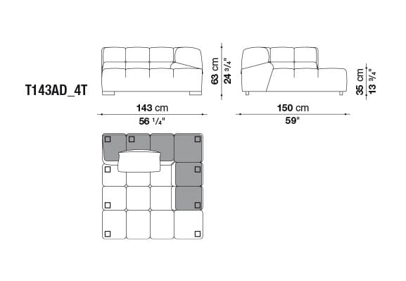 Модульный диван B&B Italia Tufty Time ARCH-00144354 - Вид №26