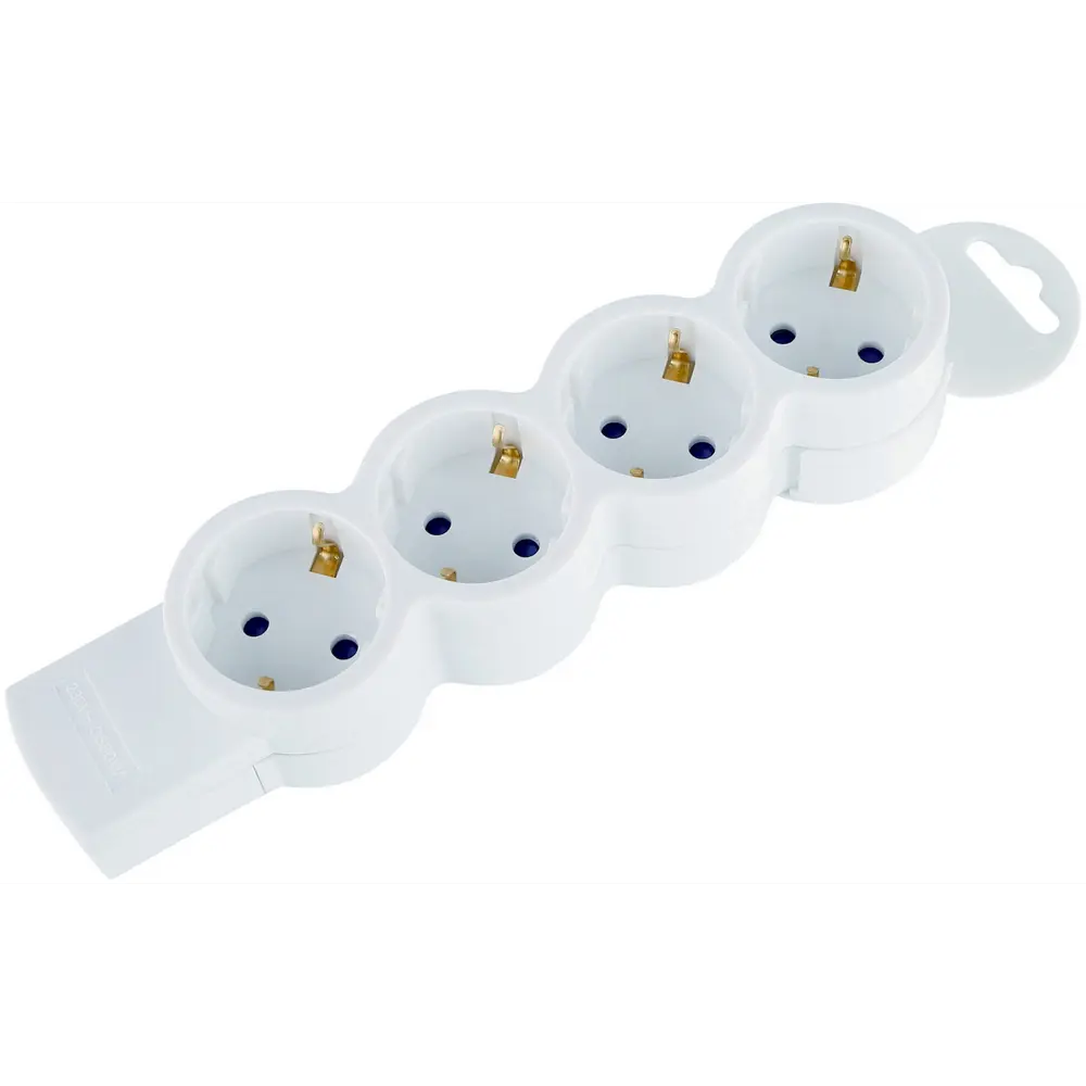 Колодка для удлинителя DUWI с 4 розетками и защитными шторками 84722202 STLM-1108850 - Вид №1