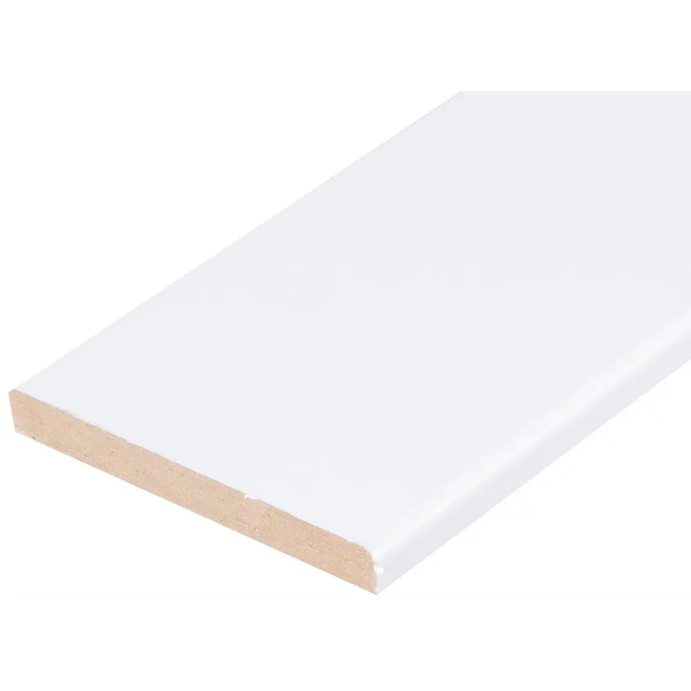 Добор 2070x120x8 мм финиш-бумага ламинация цвет белый VERDA STLM-2002954