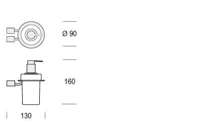 Керамический настенный дозатор мыла De Rosso Datura ARCH-00037258 - Вид №2