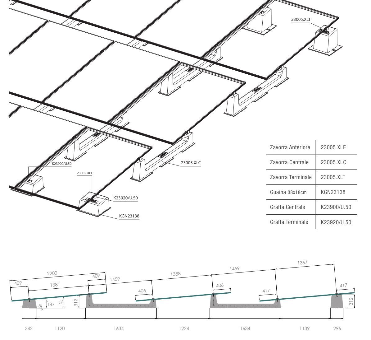 Поддержка фотоэлектрической системы Sun Ballast INDUSTRIAL-XL 5° ARCH-00089062 - Вид №5