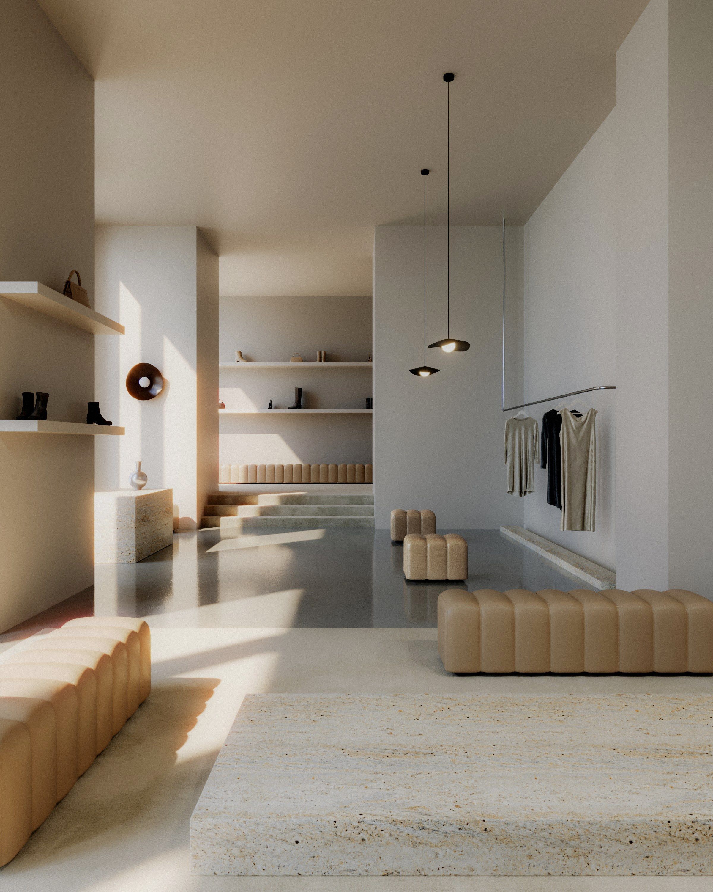 Скамья из ткани без спинки NORR11 Studio ARCH-00046180 - Вид №3