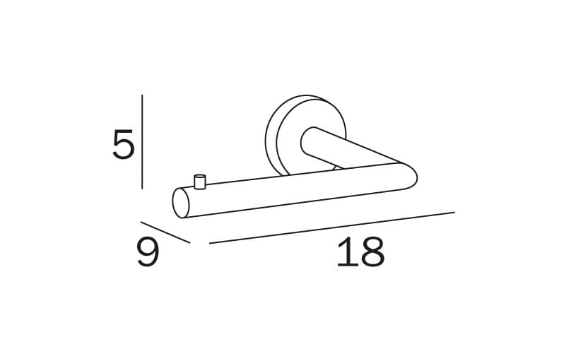 Металлический держатель рулона INDA® Gealuna ARCH-00059583 - Вид №3