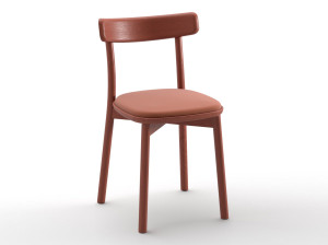 Стул из ясеня с мягким сиденьем