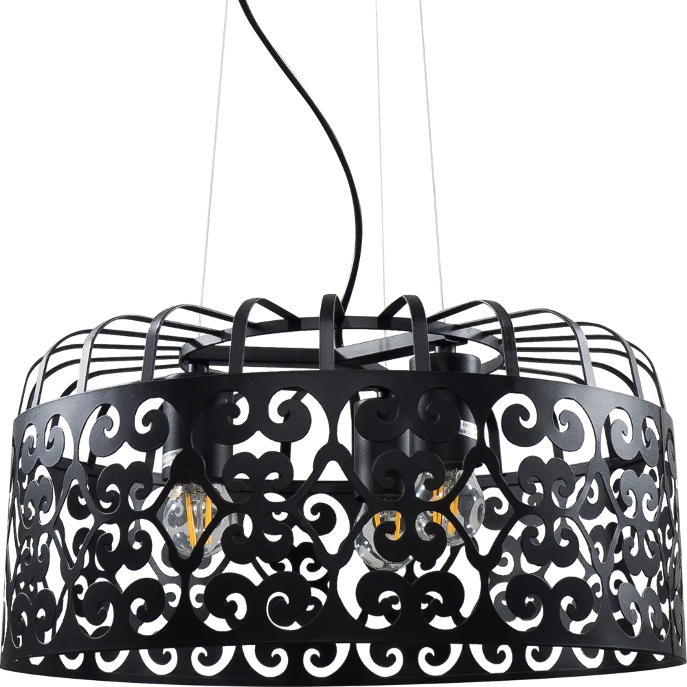 Светильник Marcia 3xE27x60 Вт, 40 см, цвет чёрный Toplight STLM-2206072 - Вид №1