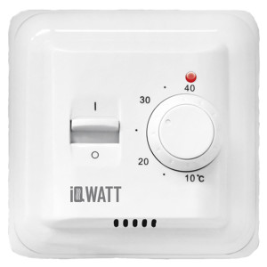 Терморегулятор для теплого пола M механический цвет белый IQWATT