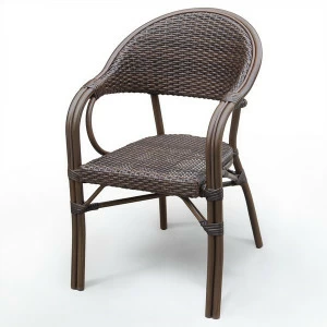 Кресло плетеное коричневое "Кулит" Brown AFINA  130581 Бежевый;коричневый