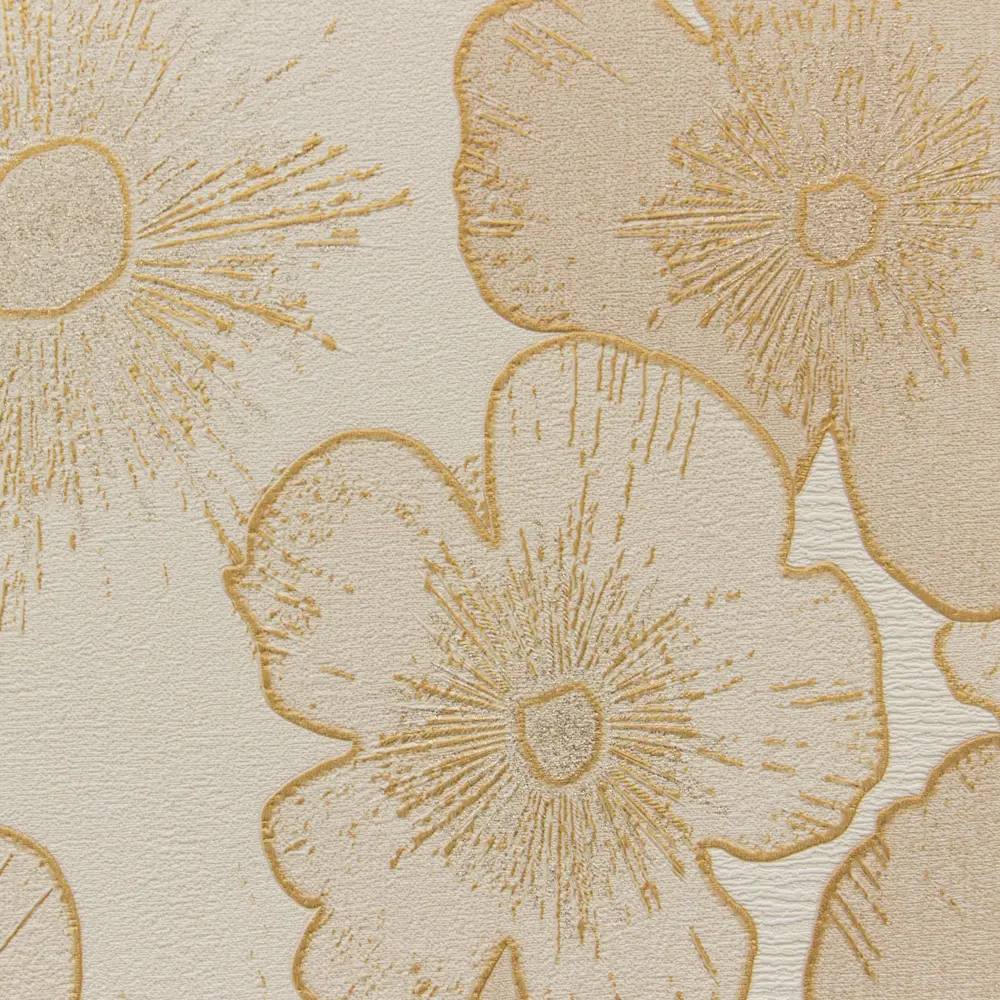 Обои «Цветы», на флизелиновой основе, цвет оранжевый, 1.06х10 м WALL DECOR Неизвестный цветок STLM-2128798 - Вид №1