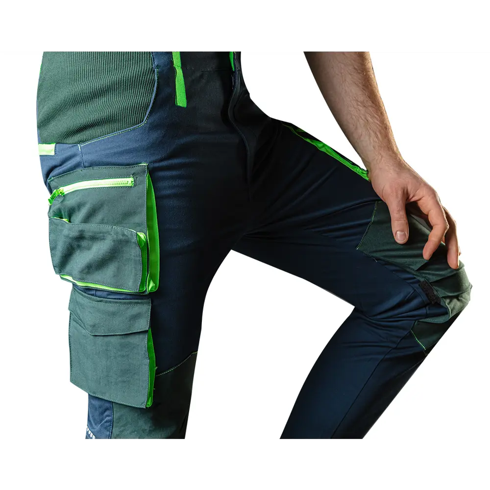 Брюки рабочие Neo Tools Premium темно-синие/зеленые размер XXL рост 187-190 STLM-2045147 - Вид №4