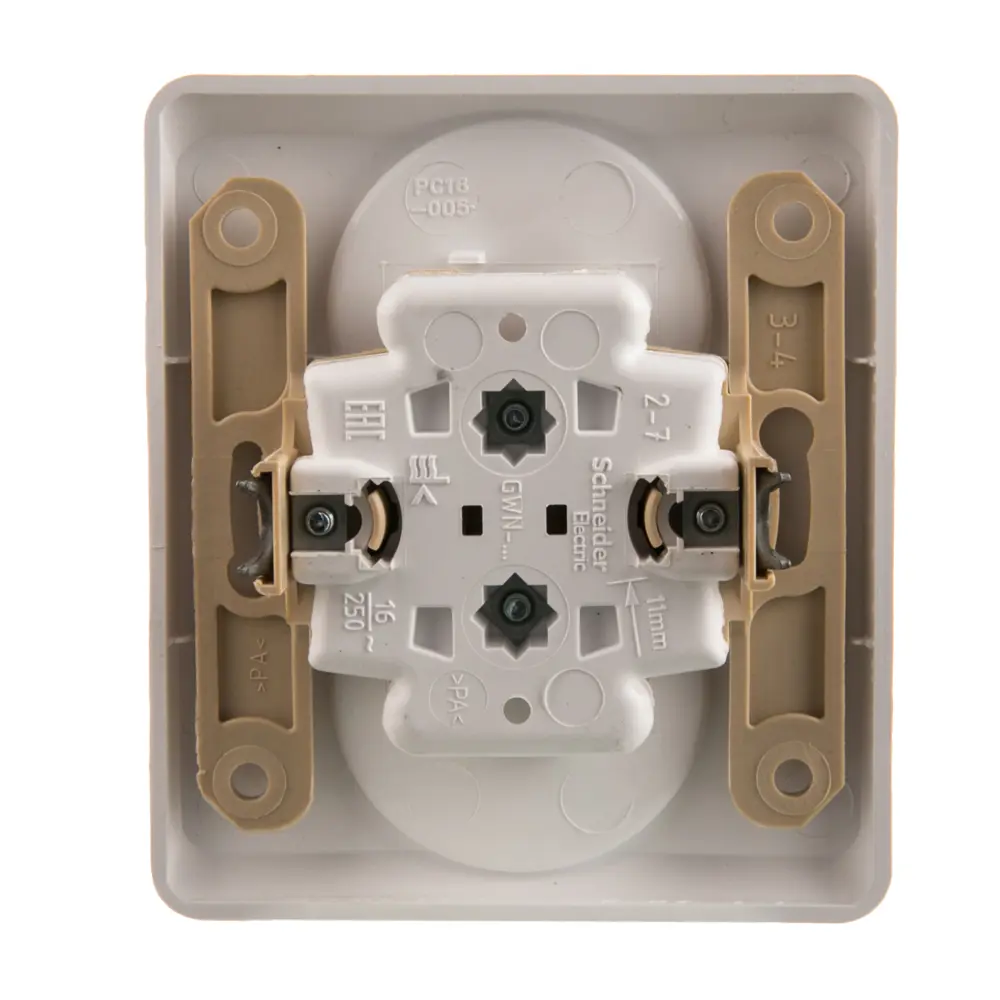 Розетка Schneider Electric Этюд, 2 разъема, цвет белый STLM-2102547 - Вид №1