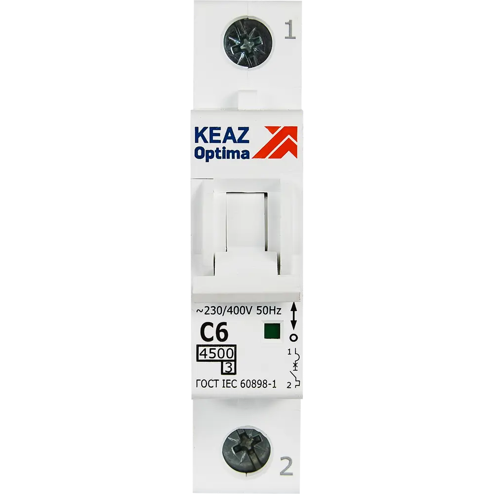 Автоматический выключатель КЭАЗ Opti Din BM63 1P 6А для надежной защиты электросети 89206669 STLM-1112539 - Вид №1
