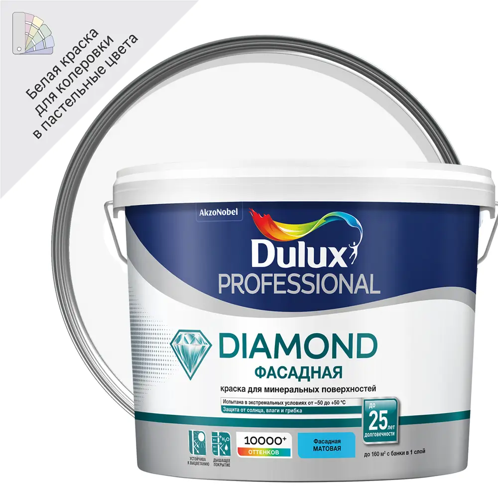 Фасадная краска Dulux Гладкая BW 10 л STLM-2191002