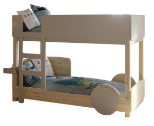 Деревянная двухъярусная кровать