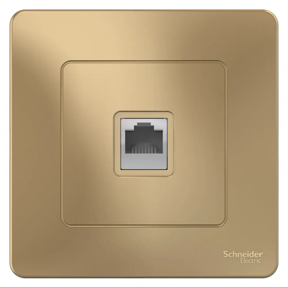 Телефонная розетка встраиваемая Systeme Electric Blanca RJ11 цвет титан STLM-2079387