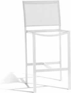 MNST187 Барный стул 60 белый текстиль Manutti Latona