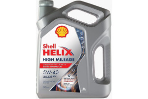 16750927 Масло Helix High Mileage 5W-40, 4 л 550050425 SHELL