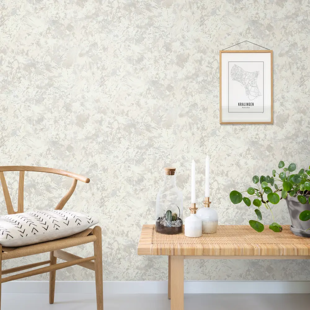 Обои флизелиновые Inspire Carolin-stella светло-бежевые 1.06 м Trench 6 CAROLYN STLM-2197037 - Вид №2