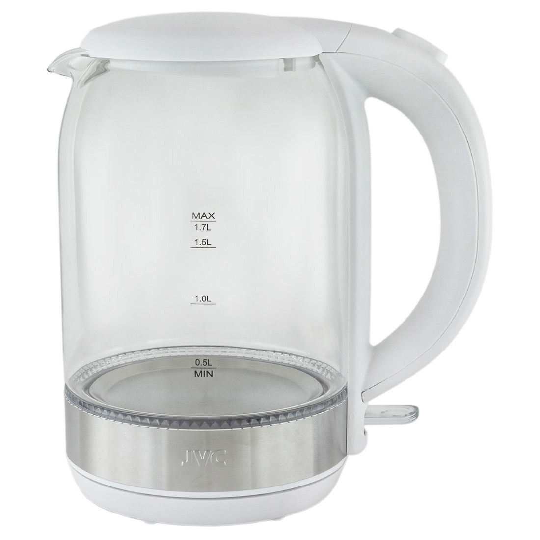 91068859 Электрический чайник jk-ke1800 1.7 л стекло цвет белый STLM-0467018 JVC