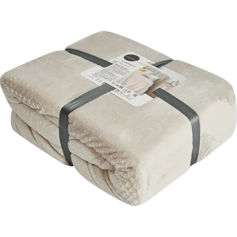 Плед Inspire Flamingo 200x220 см микрофибра цвет айвори STLM-2199841 - Вид №2