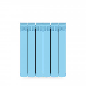 Радиатор 500 6 секций цвет голубой биметалл RIFAR Monolit