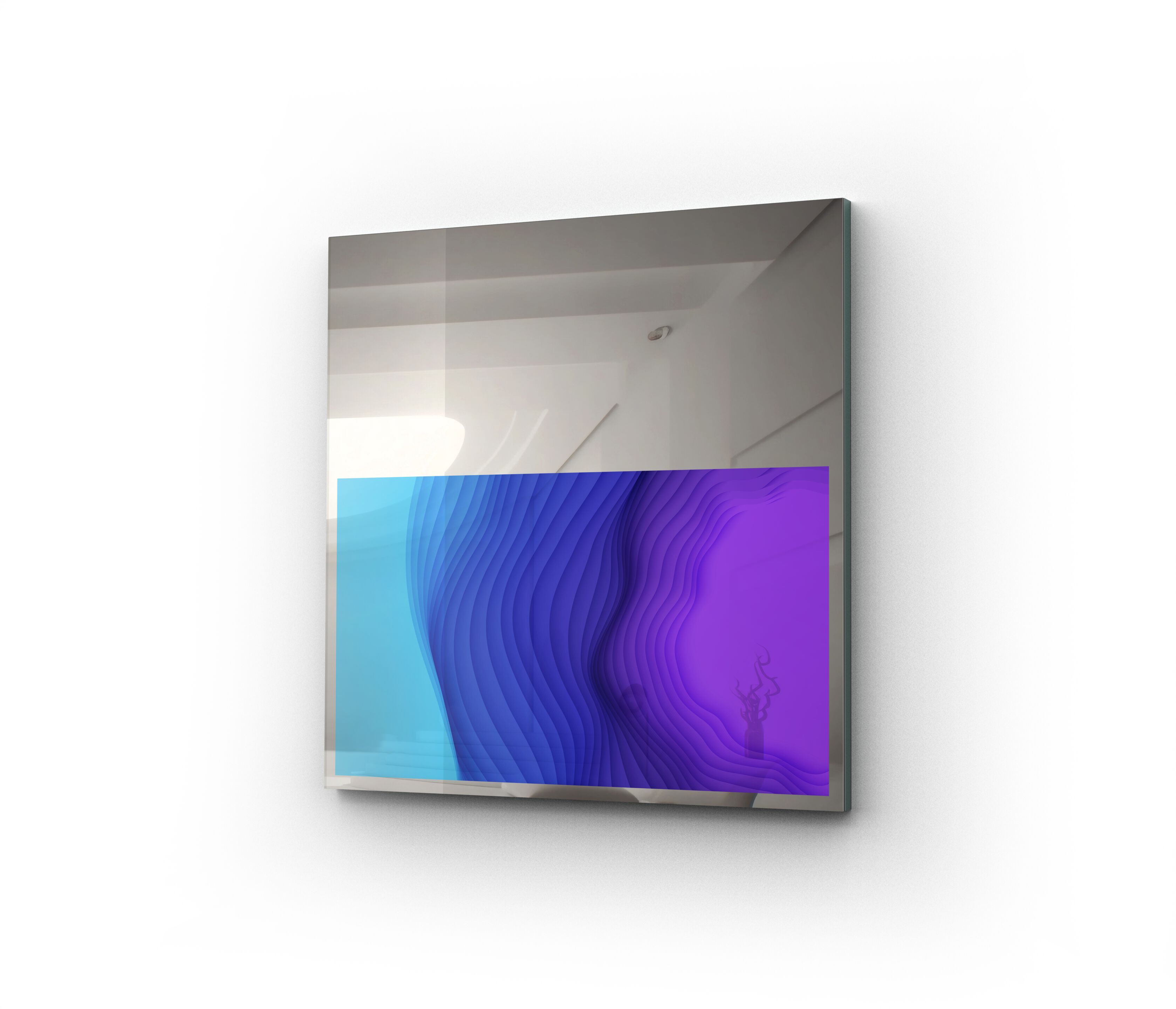 Прямоугольное настенное зеркало со встроенным отсеком для телевизора NEOD Neptune ARCH-00123057 - Вид №9