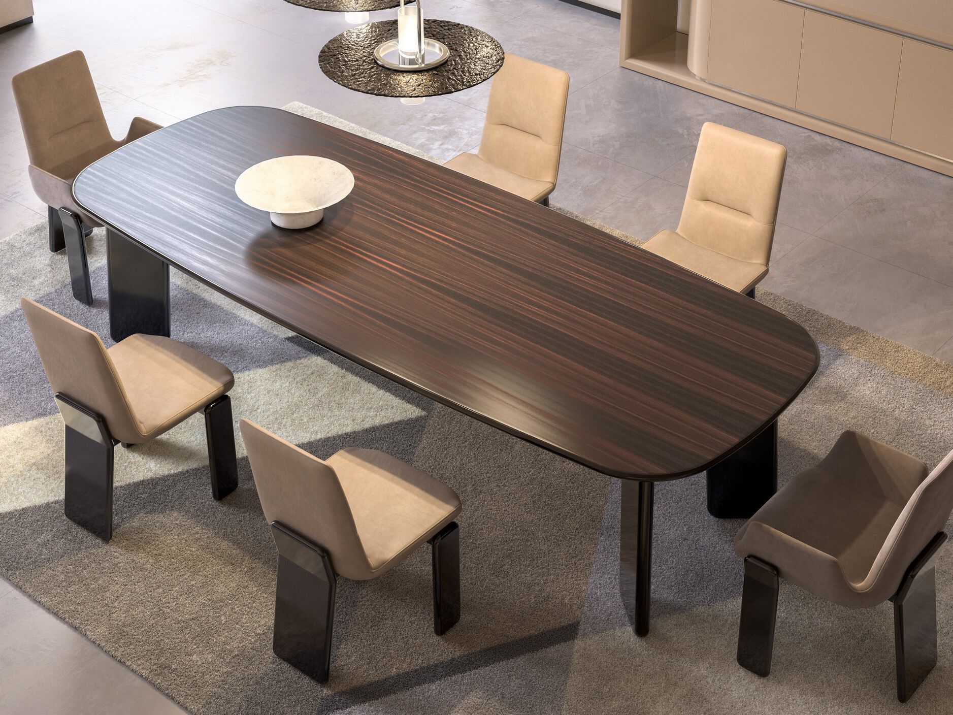 Прямоугольный деревянный обеденный стол CPRN HOMOOD Shapes 2025 ARCH-00095000