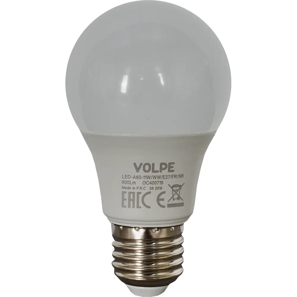 Светодиодная лампа Volpe Norma E27 11Вт теплый белый свет 82314009 STLM-0910894 - Вид №1