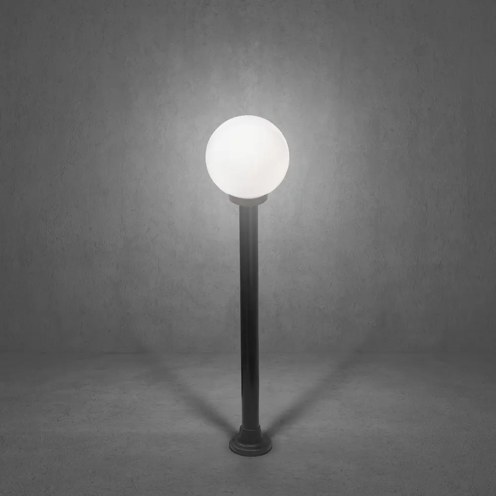 Светильник уличный Шар Palla 1xE27x60 Вт 300 мм пластик цвет белый ITALMAC STLM-2175332 - Вид №2