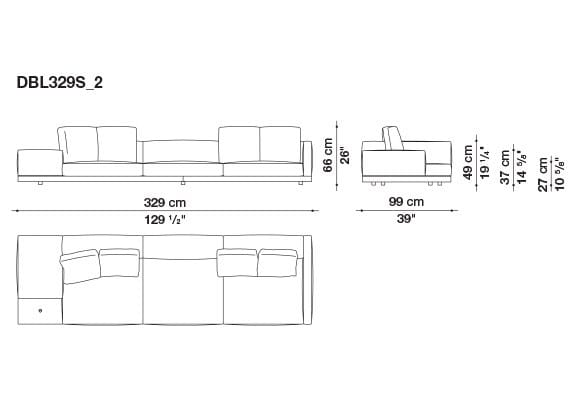 Кожаный диван B&B Italia док ARCH-00106863 - Вид №8