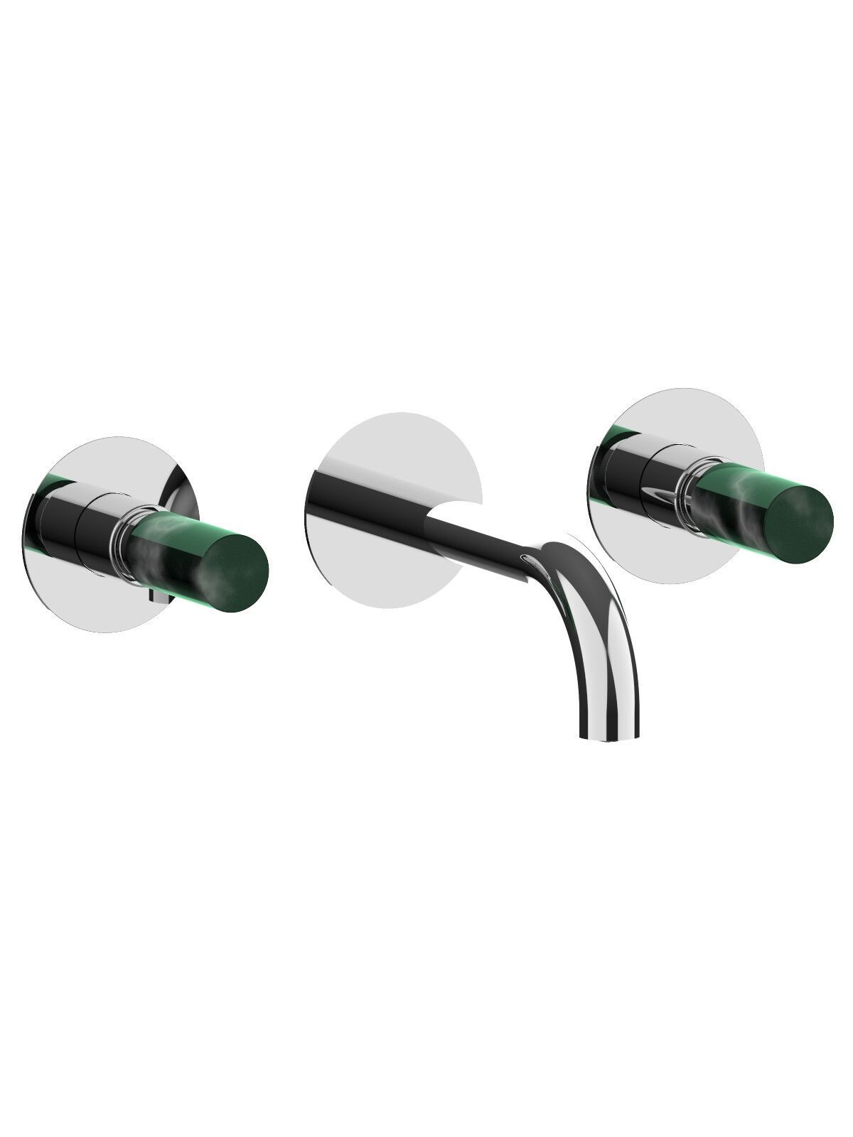 Настенный смеситель для раковины с 3 отверстиями без слива Rubinetterie Frattini Pepe XL ARCH-00037632 - Вид №6