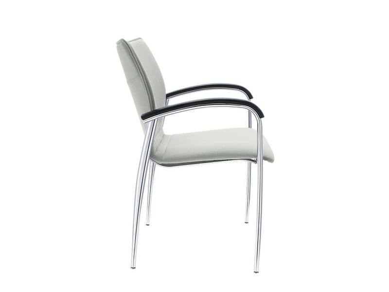 Кожаный штабелируемый стул с подлокотниками Brunner ARCH-00016789 - Вид №1