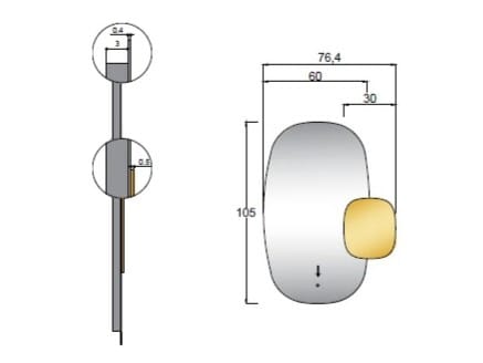 Настенное зеркало ARTELINEA SOTTOSOPRA ARCH-00038317 - Вид №6
